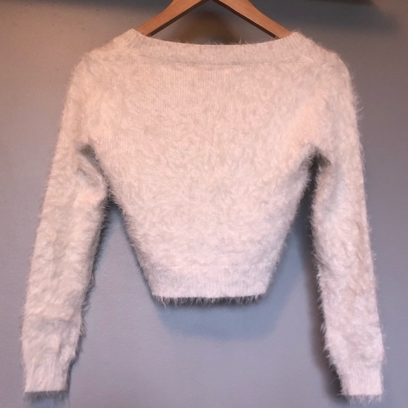 NWOT American Apparel Fuzzy Cropped Sweater - Picture 2 of 5